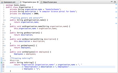 Converting Java objects to JSON with Jackson .